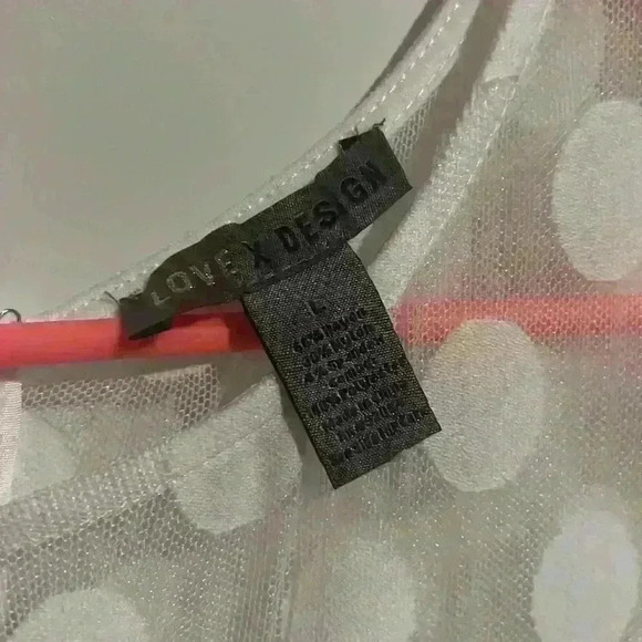 Love X Design size L white pantsuit w polka dot detailing, great for bride! NWT - Picture 10 of 12